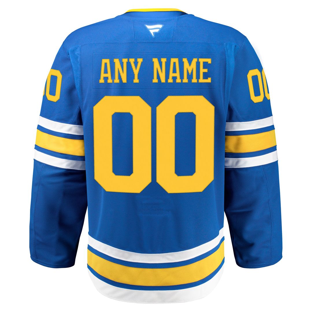 St. Louis Blues Fanatics Home Authentic Pro Custom Jersey - Blue