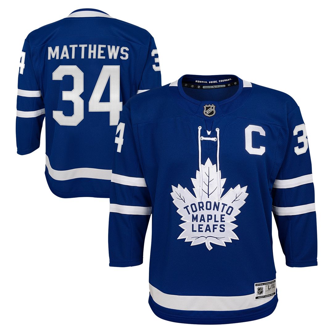 Auston Matthews Toronto Maple Leafs Youth Home Premier Player Jersey - Blue