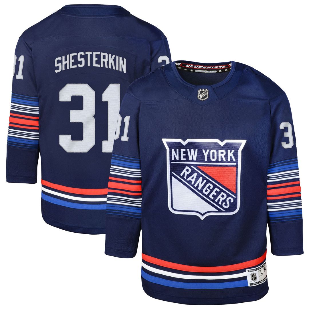 Igor Shesterkin New York Rangers Youth Alternate Premier Player Jersey - Navy