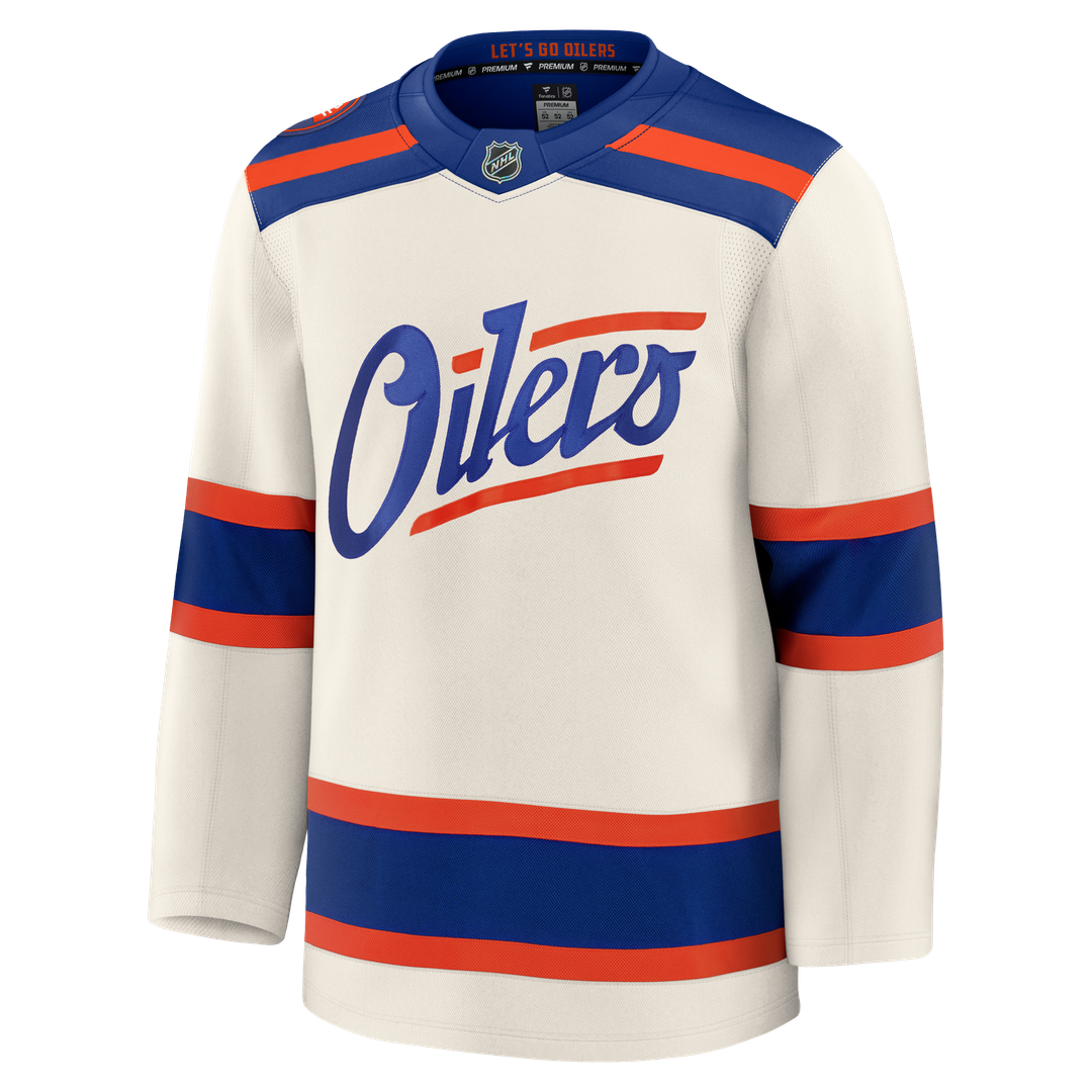 Edmonton Oilers Fanatics Away Premium Jersey - White