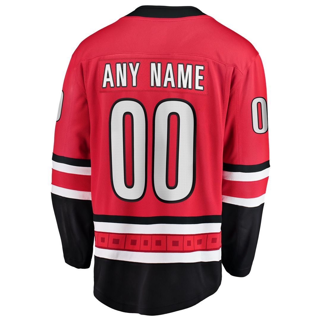 Carolina Hurricanes Fanatics Alternate Breakaway Custom Jersey - Red