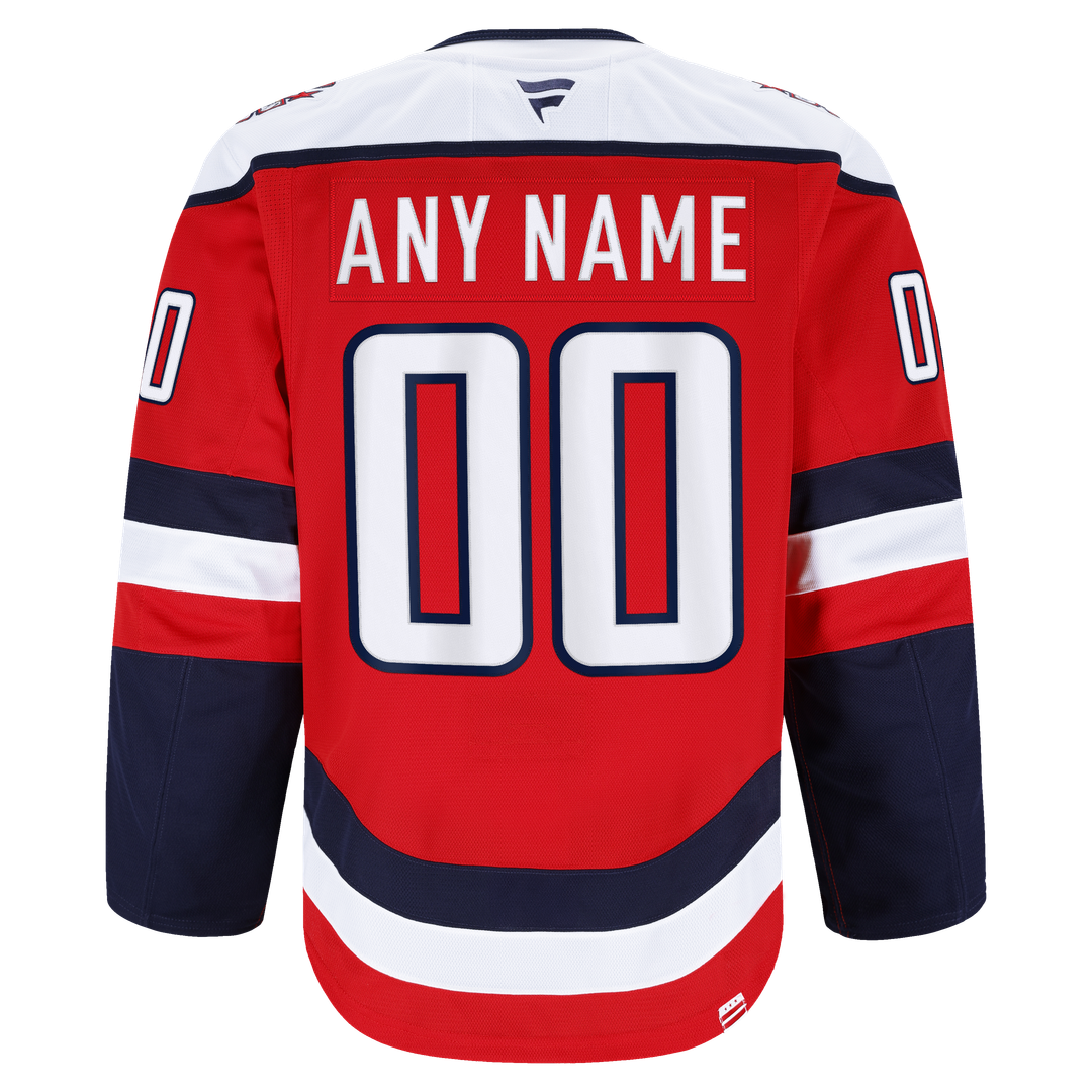 Washington Capitals Fanatics Alternate Authentic Pro Custom Jersey - Red