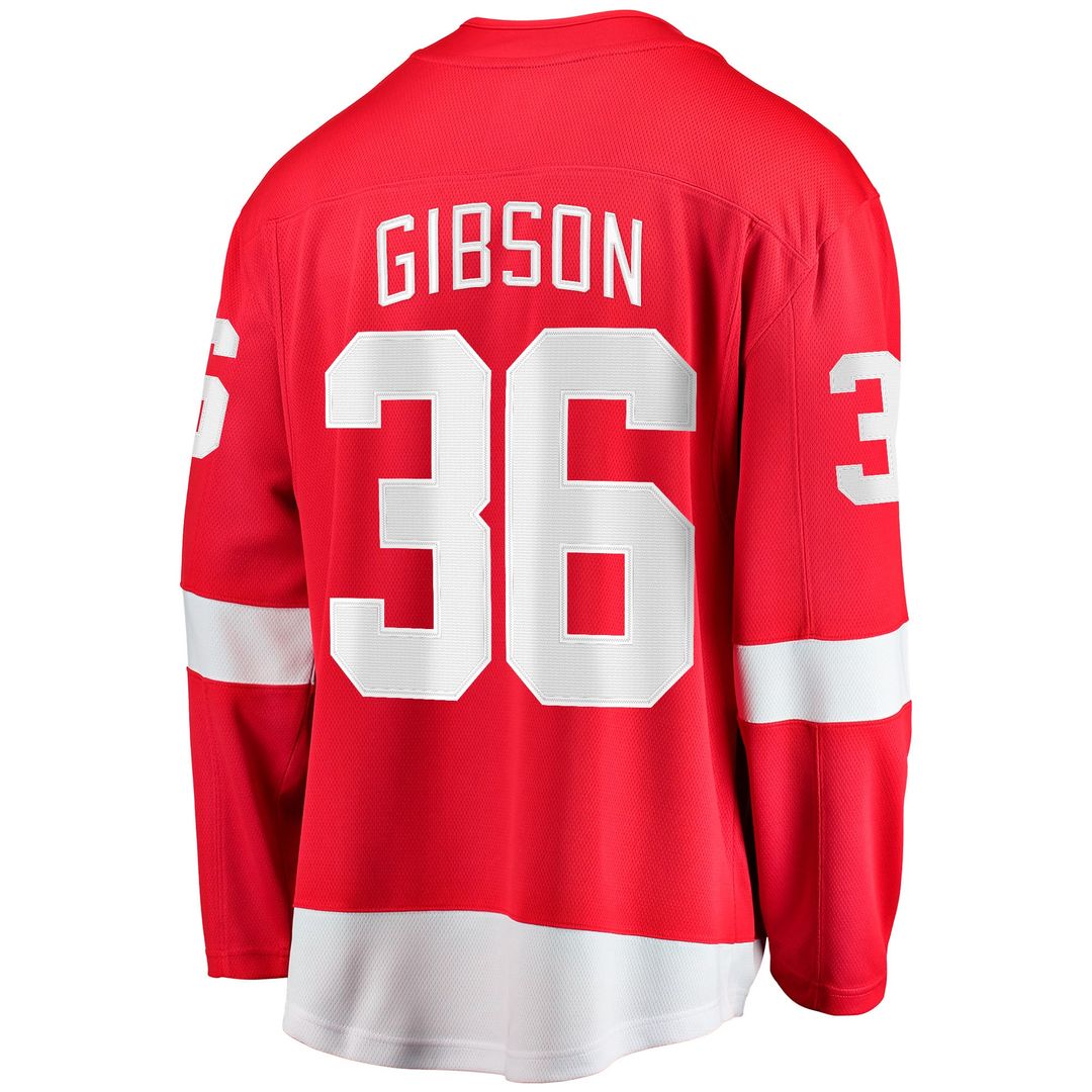 John Gibson Detroit Red Wings Fanatics Home Breakaway Jersey - Red