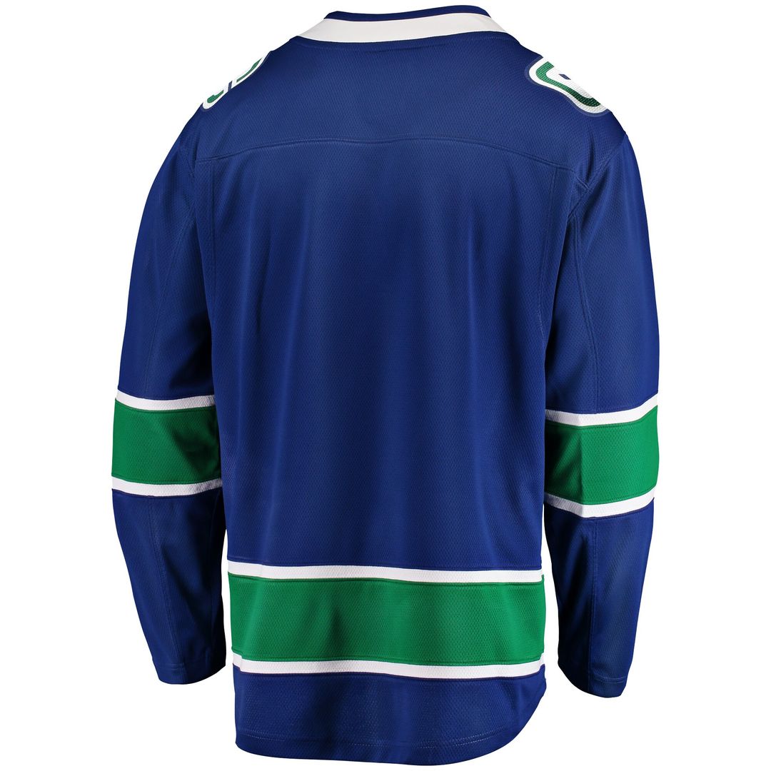 Vancouver Canucks Fanatics Home Team Breakaway Jersey - Blue