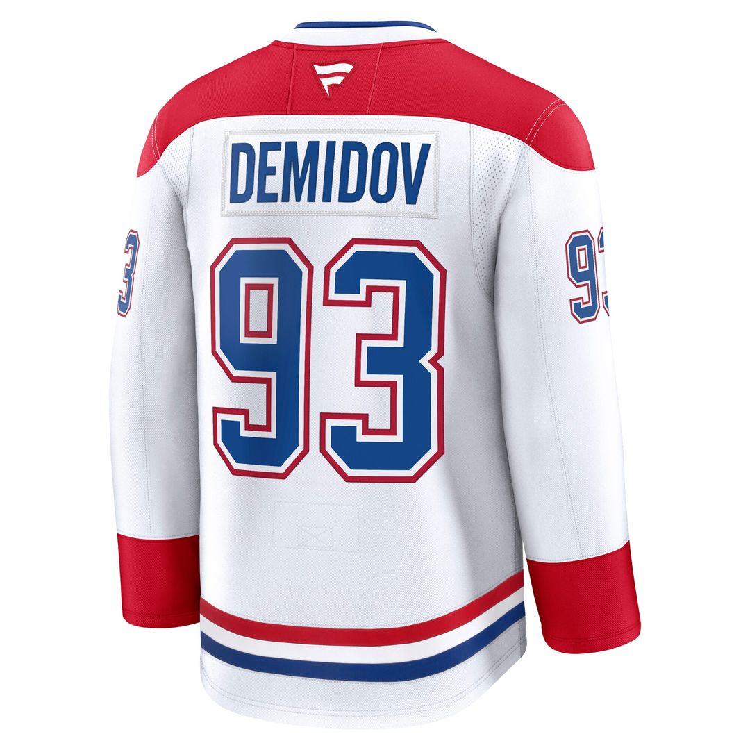 Ivan Demidov Montreal Canadiens Fanatics Away Premium Jersey - White