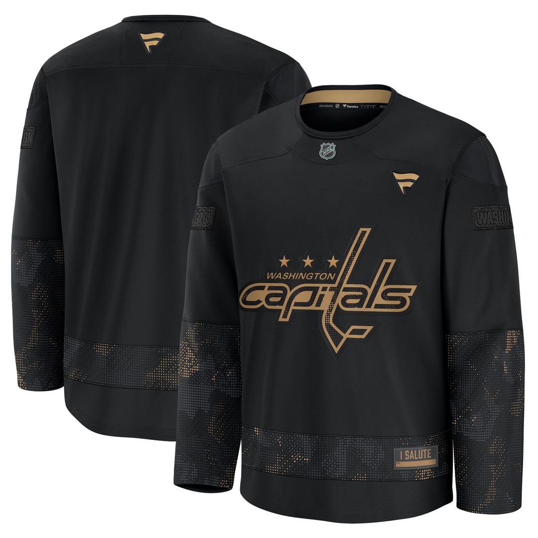 Washington Capitals Fanatics 2024 Military Appreciation Practice Jersey - Black