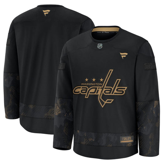 Washington Capitals Fanatics 2024 Military Appreciation Practice Jersey - Black