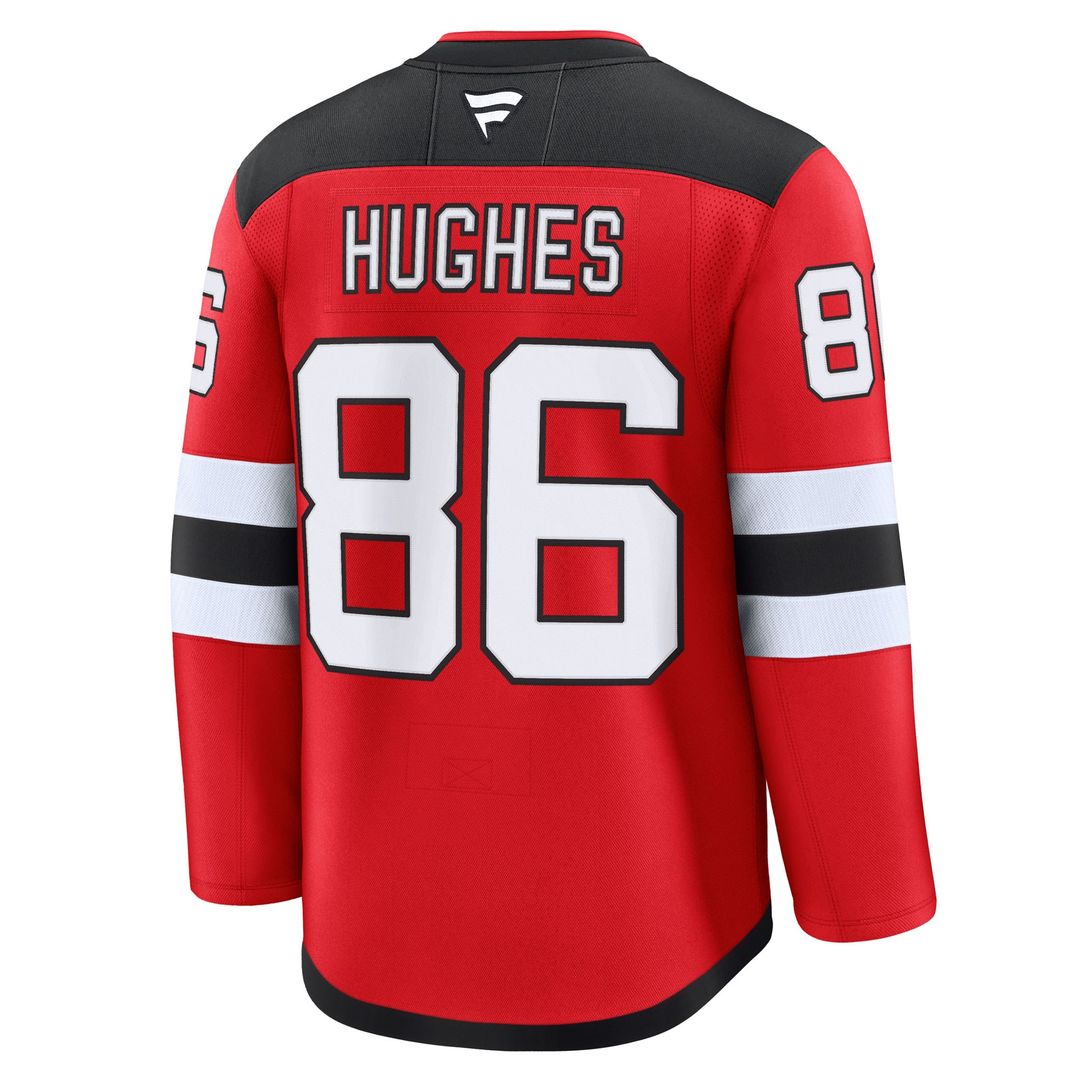 Jack Hughes New Jersey Devils Fanatics Home Premium Jersey - Red