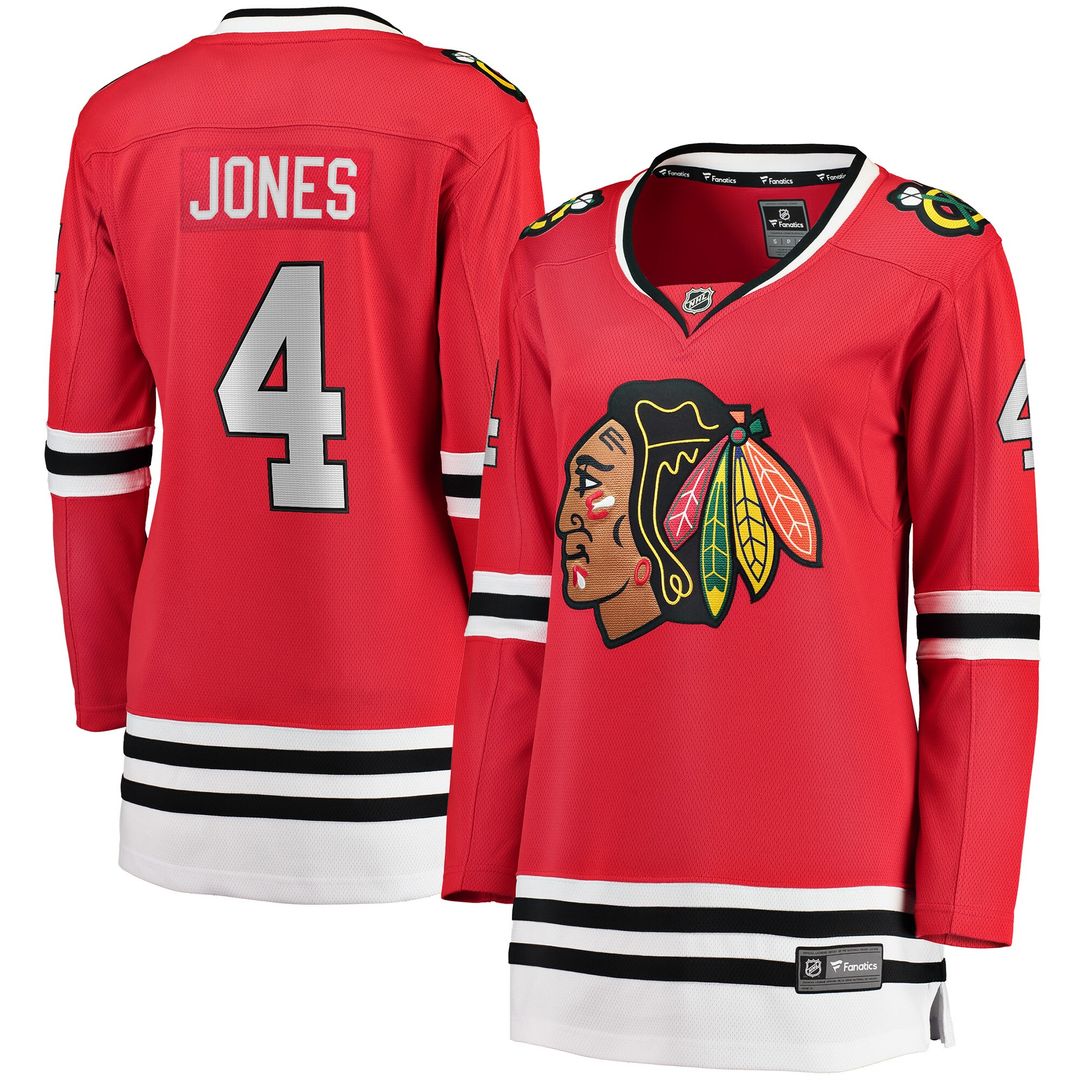 Seth Jones Chicago Blackhawks Fanatics Women's Home Breakaway Player Jersey - Red