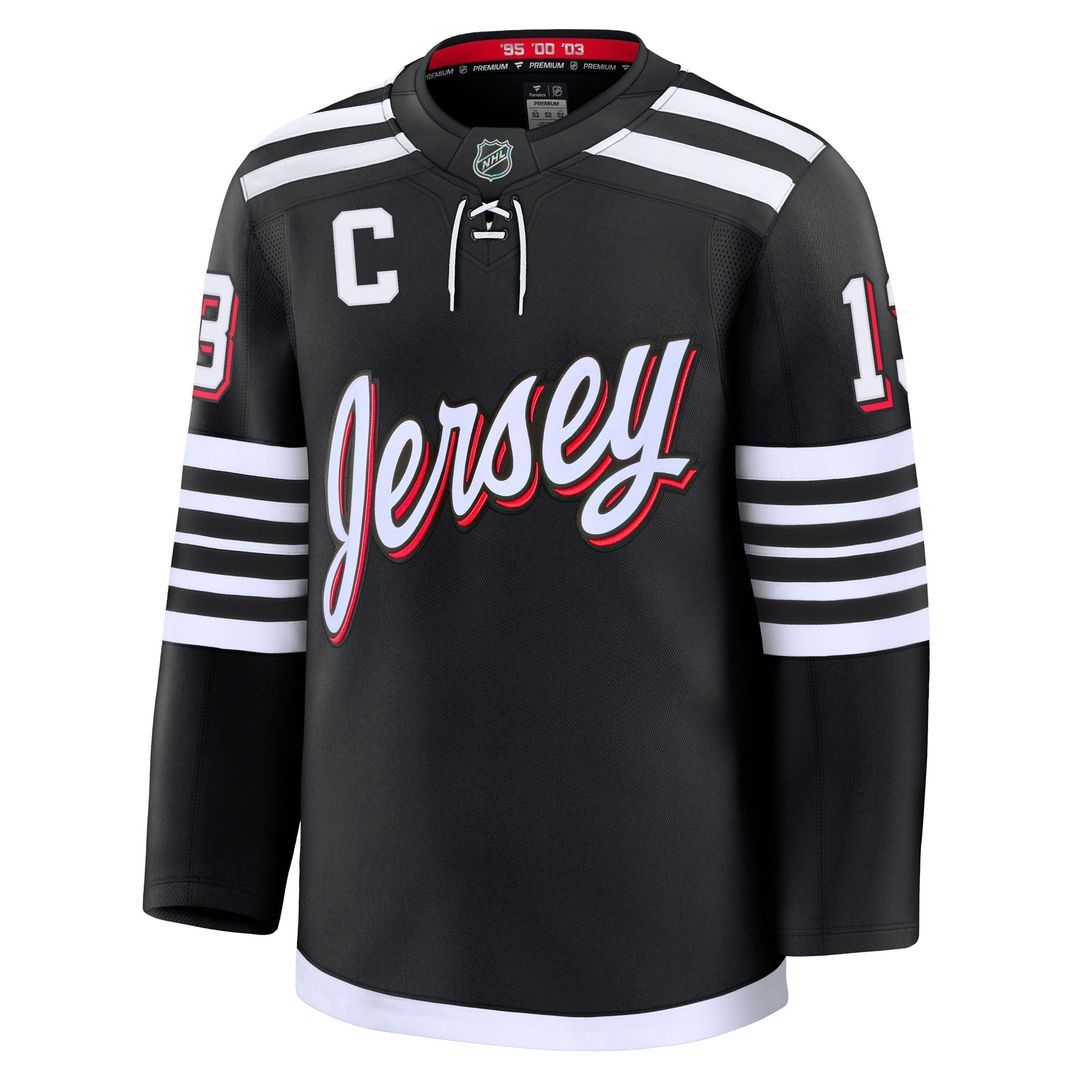 Nico Hischier New Jersey Devils Fanatics Alternate Premium Jersey - Black
