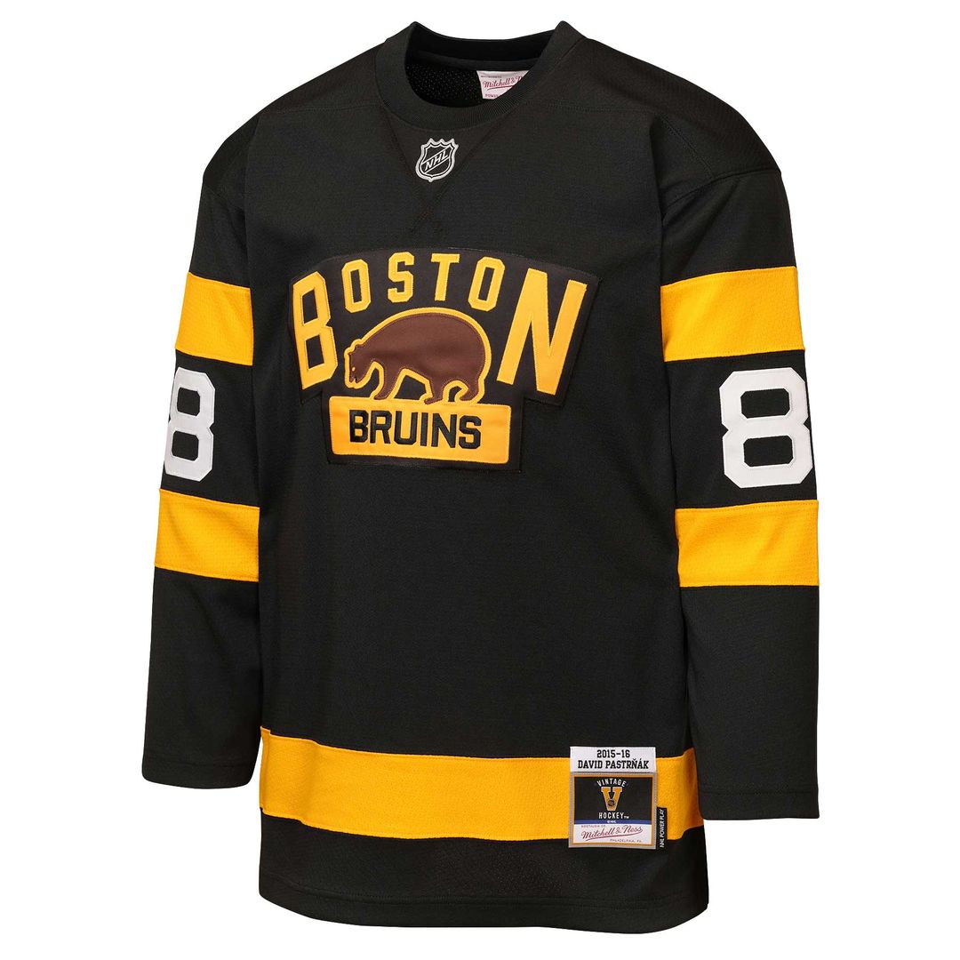 David Pastrnak Boston Bruins Mitchell & Ness Youth 2016 Winter Classic Power Play Jersey - Black