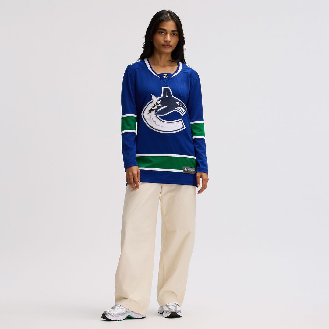 Vancouver Canucks Fanatics Women's Premier Breakaway Jersey - Blue