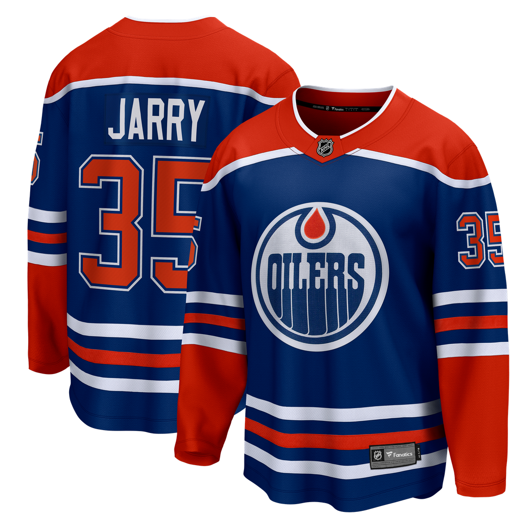 Tristan Jarry Edmonton Oilers Fanatics Home Premier Breakaway Player Jersey - Royal