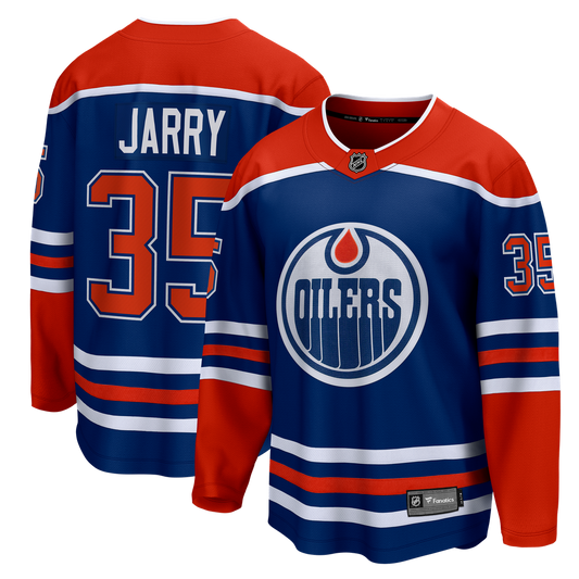 Tristan Jarry Edmonton Oilers Fanatics Home Premier Breakaway Player Jersey - Royal