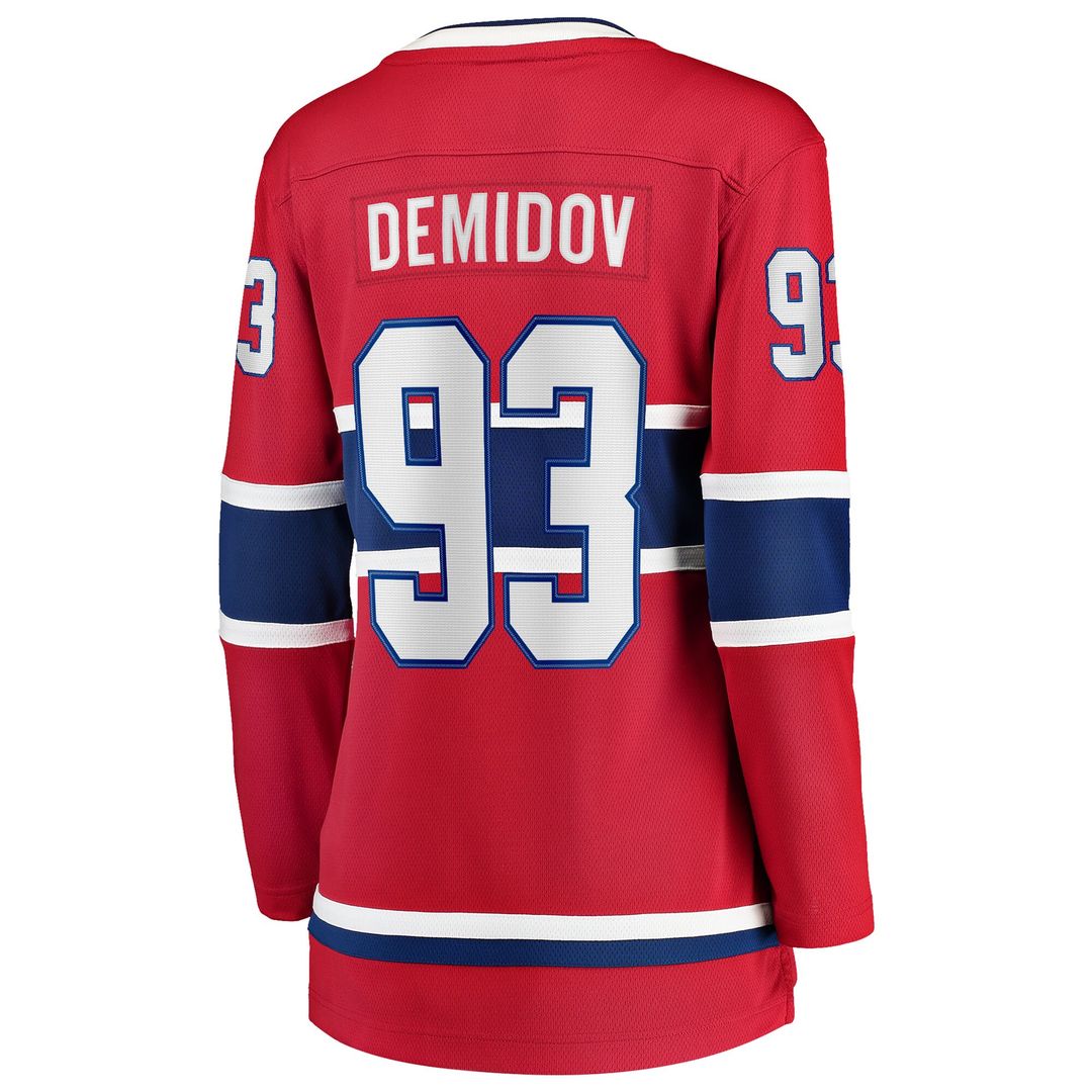 Ivan Demidov Montreal Canadiens Fanatics Women's Home Breakaway Player Jersey - Red