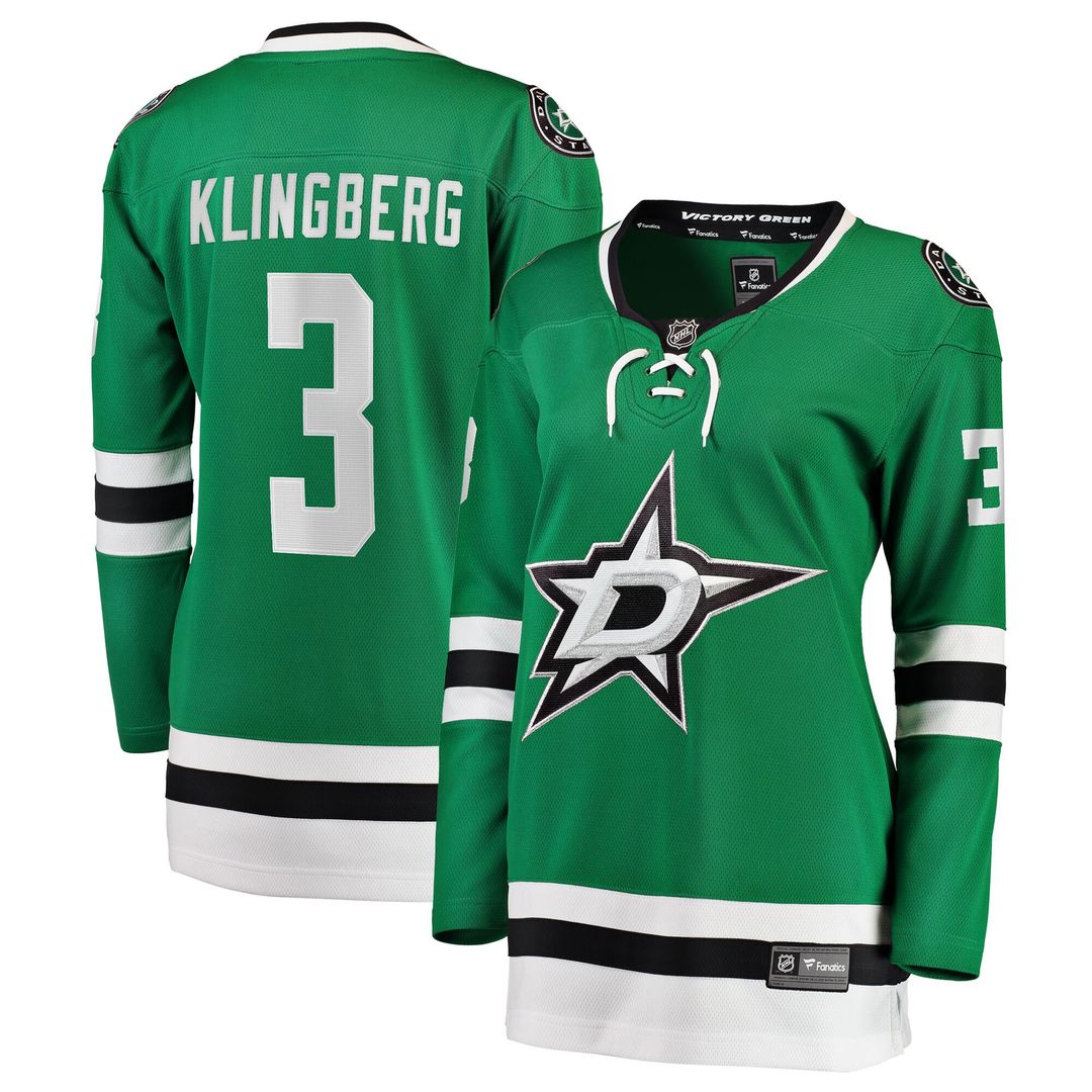 John Klingberg Dallas Stars Fanatics Women's Breakaway Player Jersey - Kelly Green