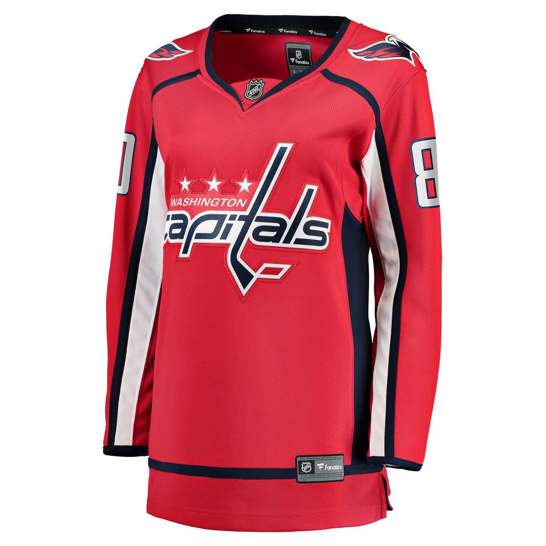 Pierre-Luc Dubois Washington Capitals Fanatics Women's Home Premier Breakaway Player Jersey - Red