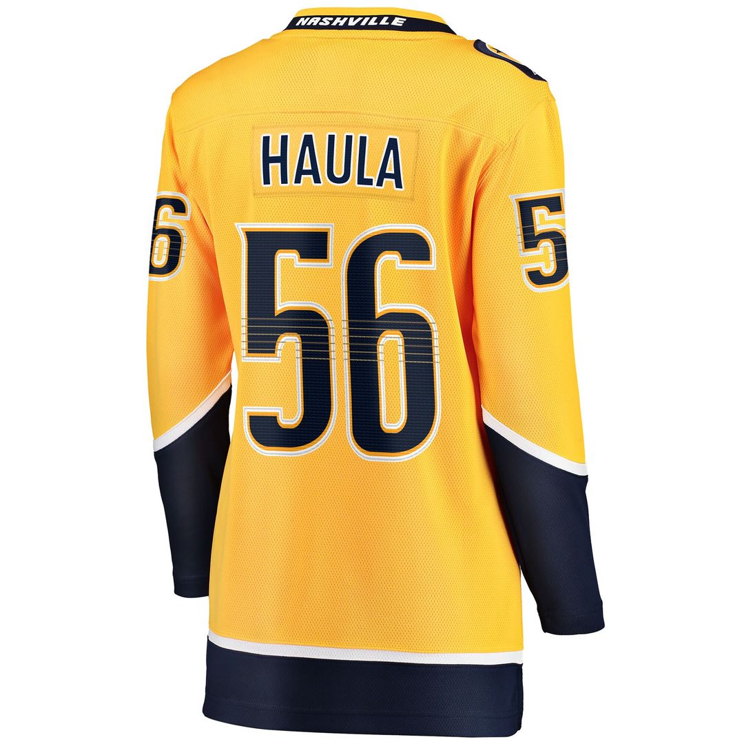 Erik Haula Nashville Predators Fanatics Women's Home Breakaway Player Jersey - Gold
