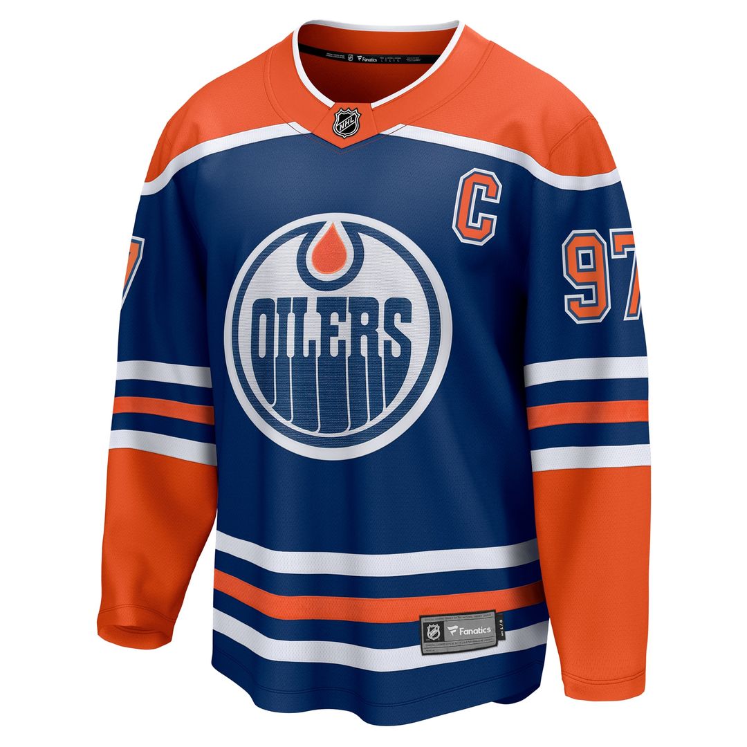 Connor McDavid Edmonton Oilers Fanatics Home Breakaway Jersey - Royal