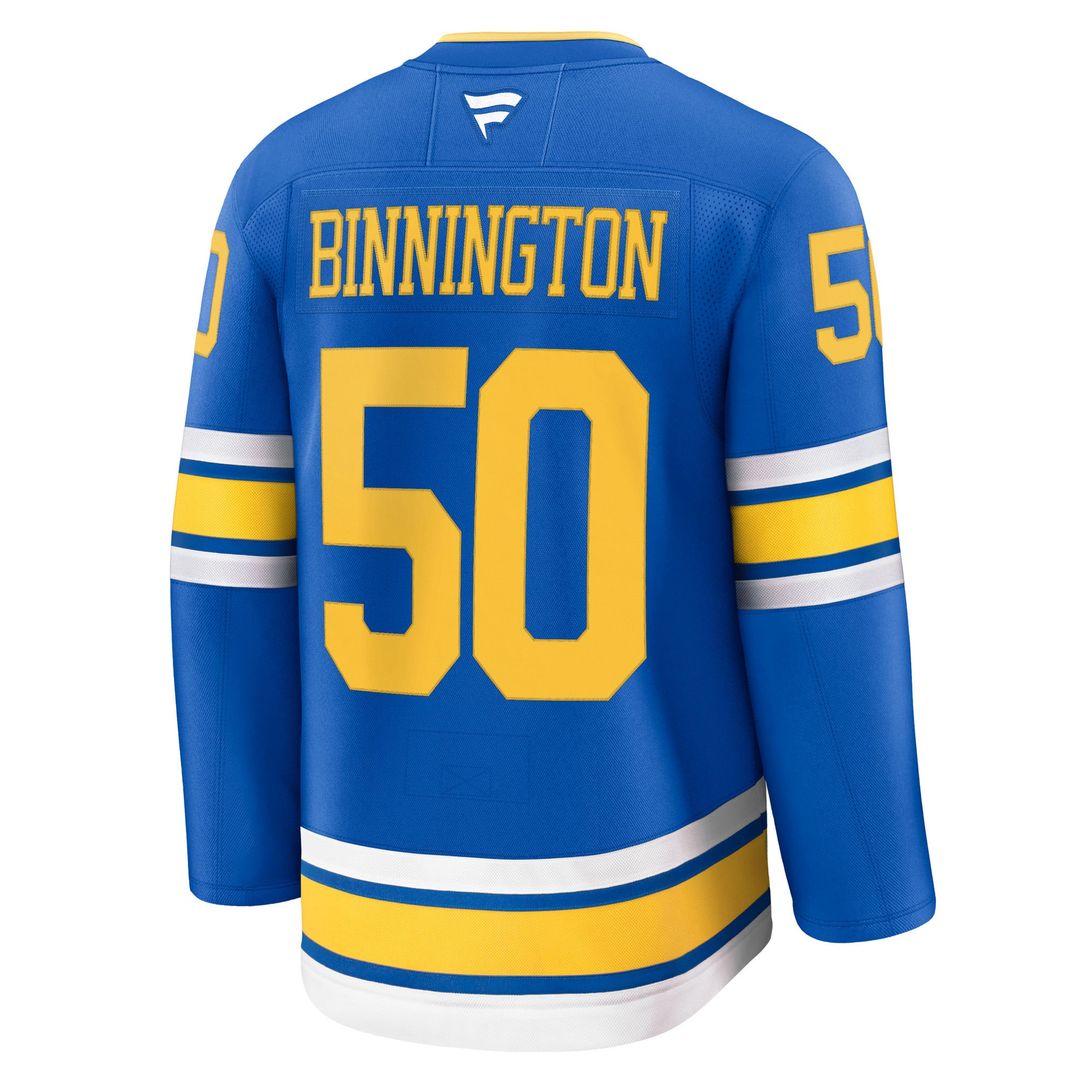 Jordan Binnington St. Louis Blues Fanatics Home Premium Player Jersey - Blue
