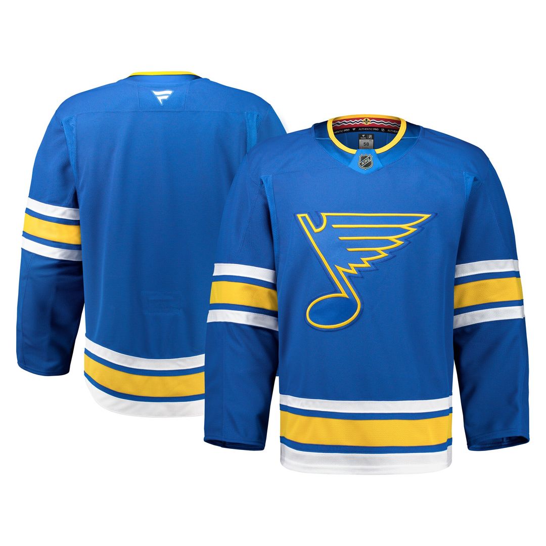 St. Louis Blues Fanatics Home Authentic Pro Jersey - Blue