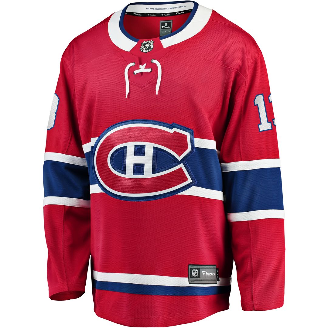 Cole Caufield Montreal Canadiens Fanatics Home Premier Breakaway Player Jersey - Red
