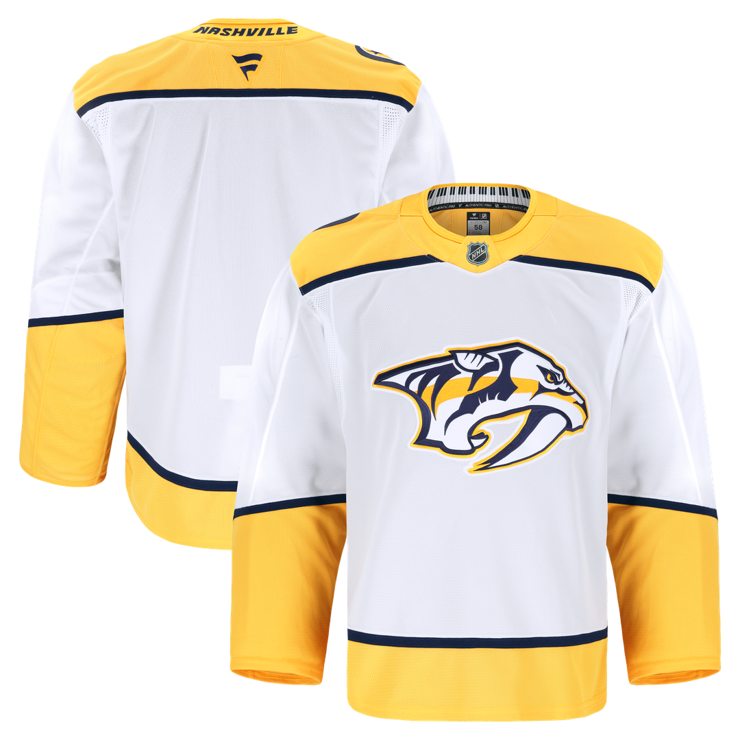 Nashville Predators Fanatics Away Authentic Pro Jersey - White