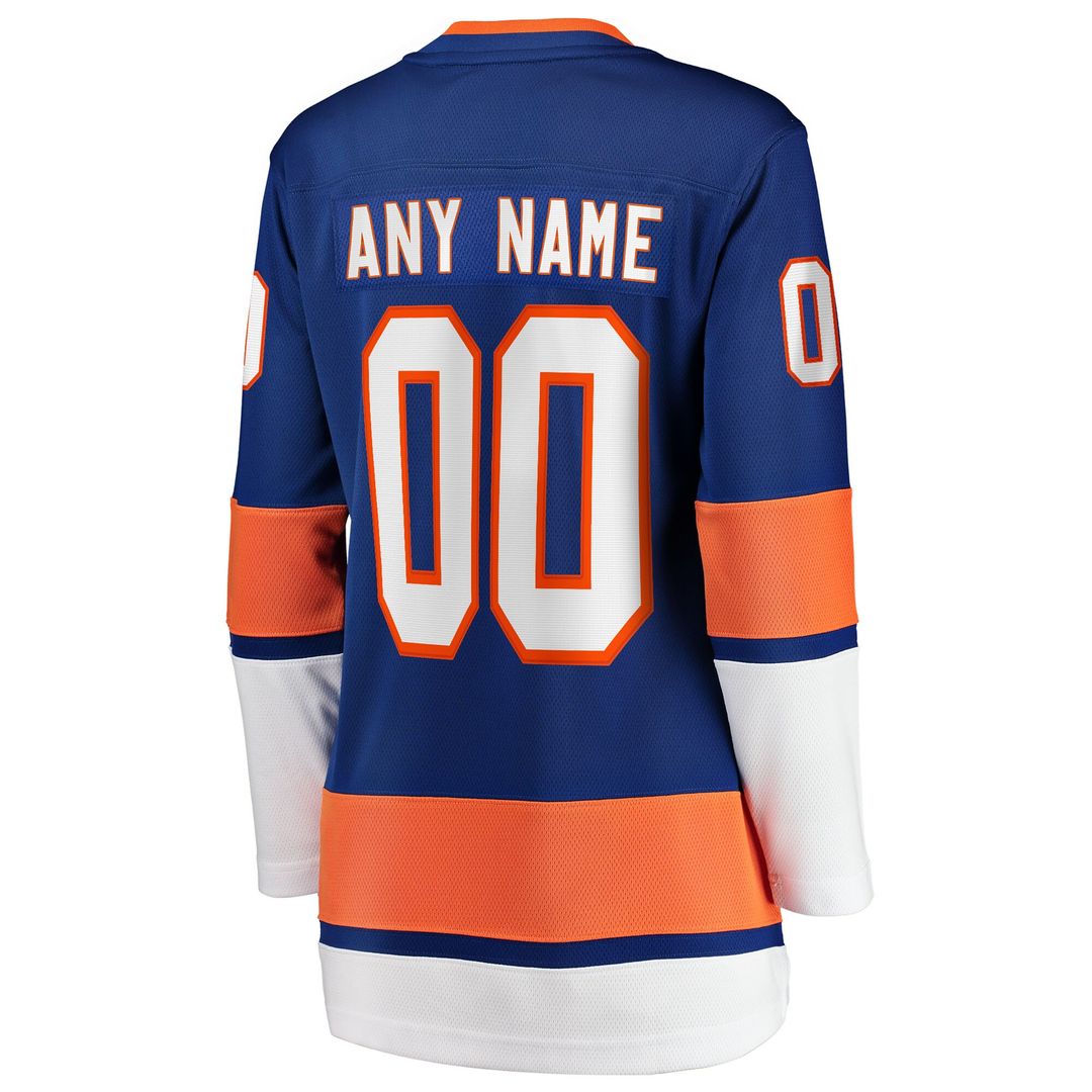 New York Islanders Fanatics Women's Home Breakaway Custom Jersey - Blue