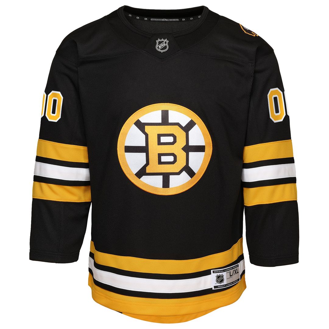 Boston Bruins Youth Home Custom Premier Jersey - Black
