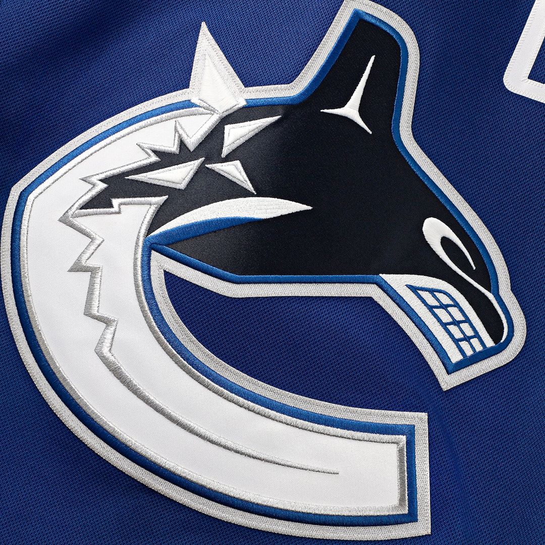 Vancouver Canucks Fanatics Home Premium Custom Jersey - Blue