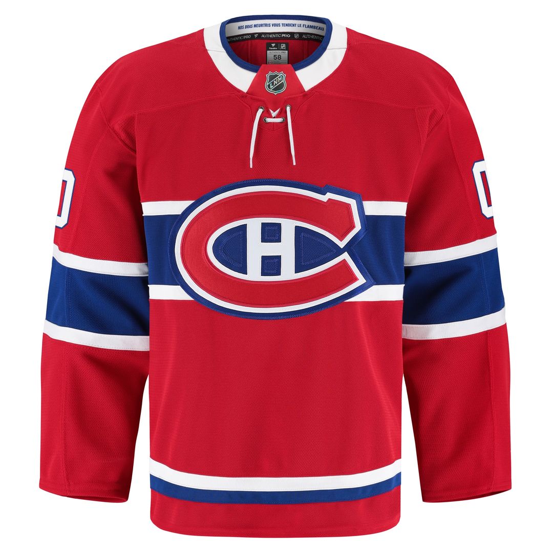 Montreal Canadiens Fanatics Home Authentic Pro Custom Jersey - Red