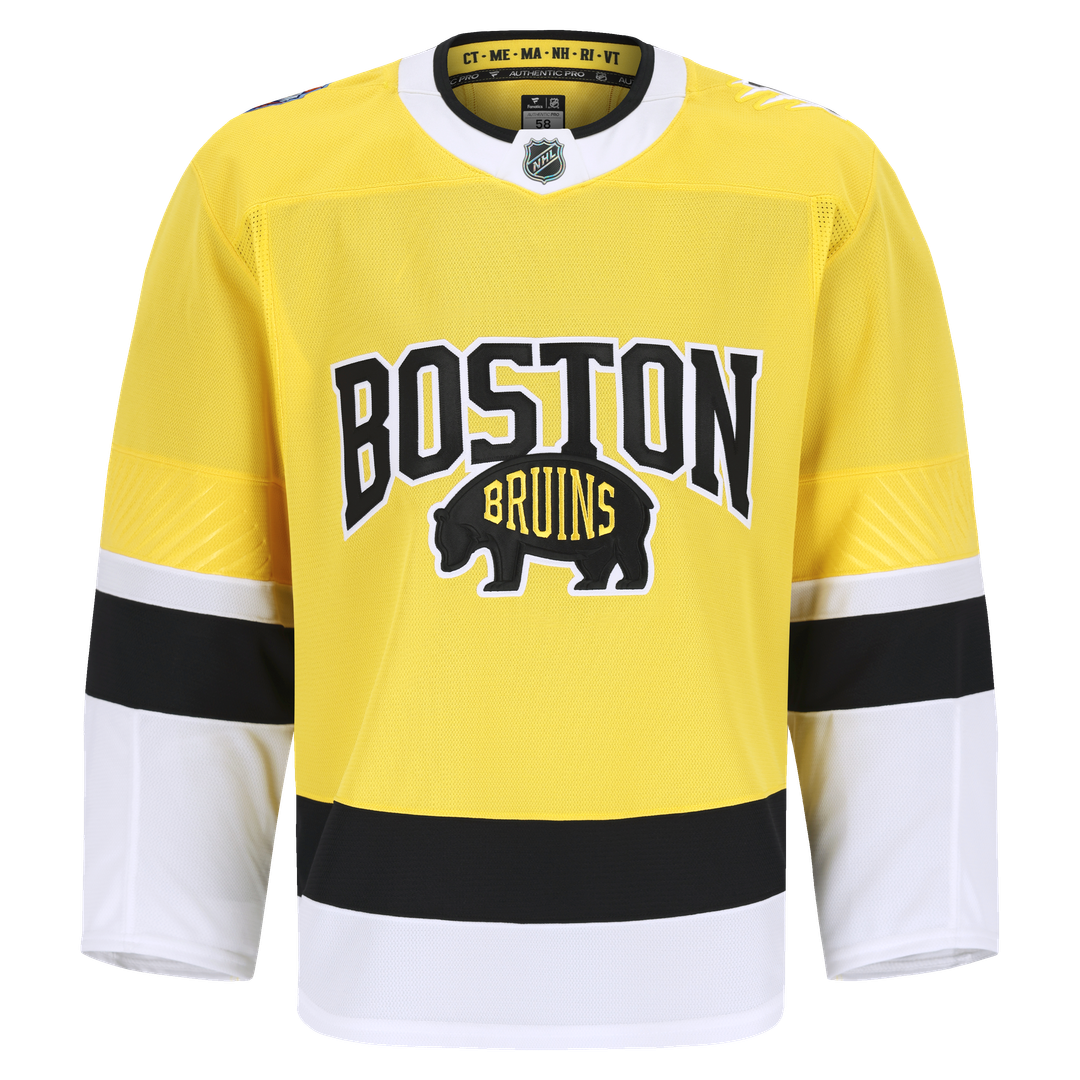Boston Bruins Fanatics 2026 NHL Stadium Series Authentic Pro Jersey - Gold