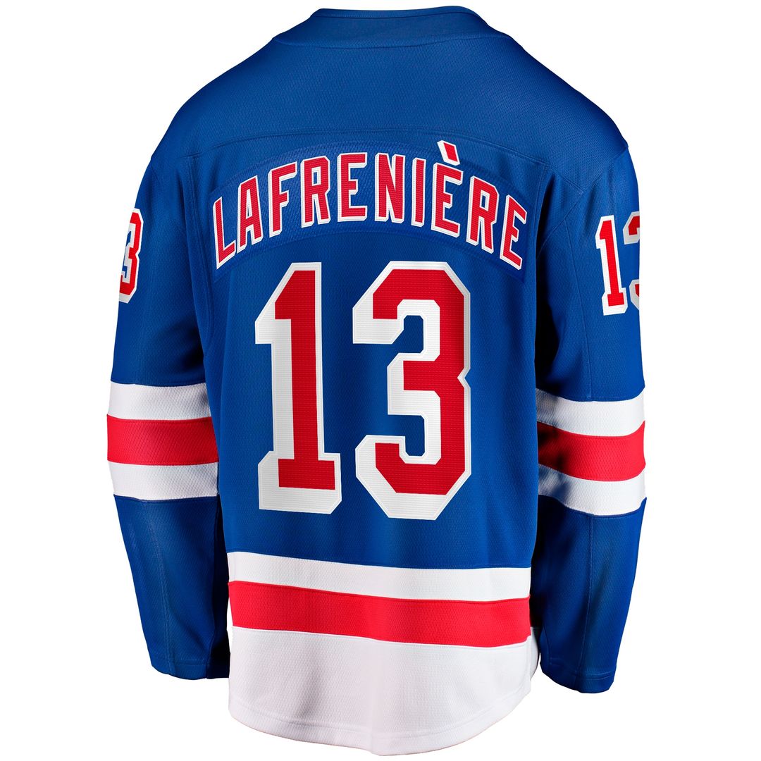 Alexis Lafreniere New York Rangers Fanatics Home Breakaway Jersey - Blue