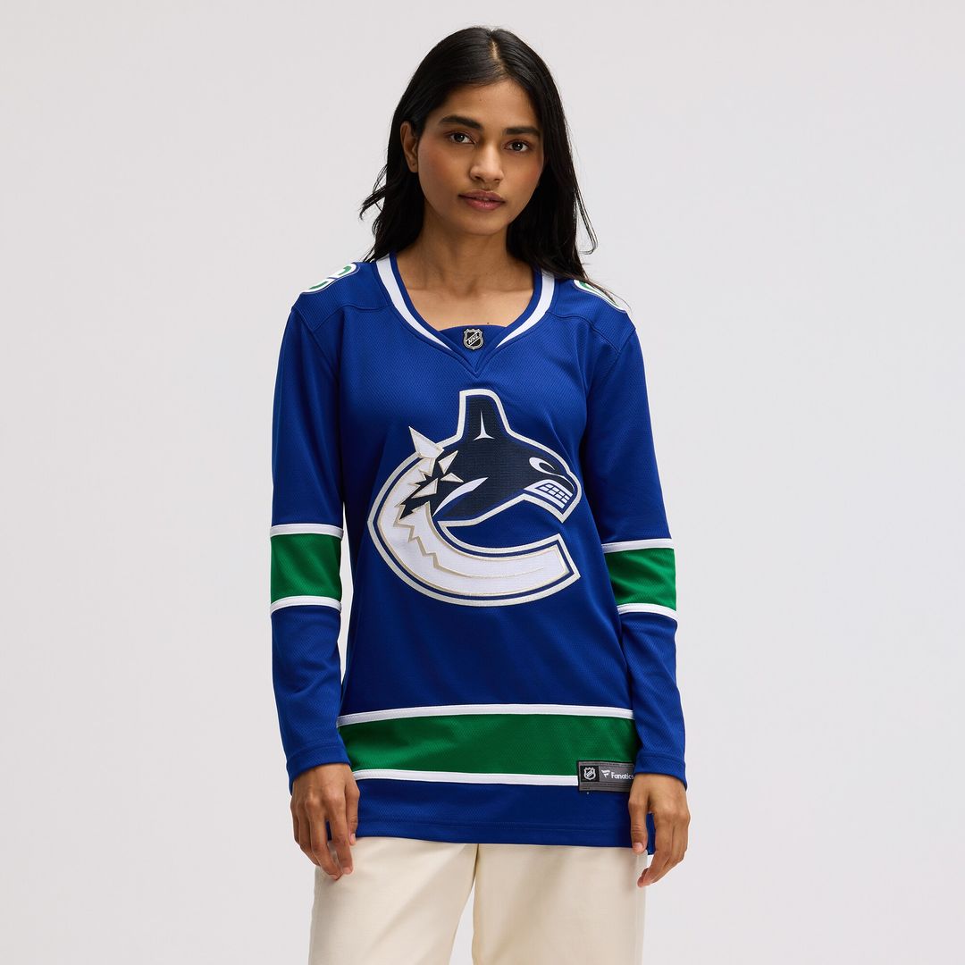 Vancouver Canucks Fanatics Women's Premier Breakaway Jersey - Blue
