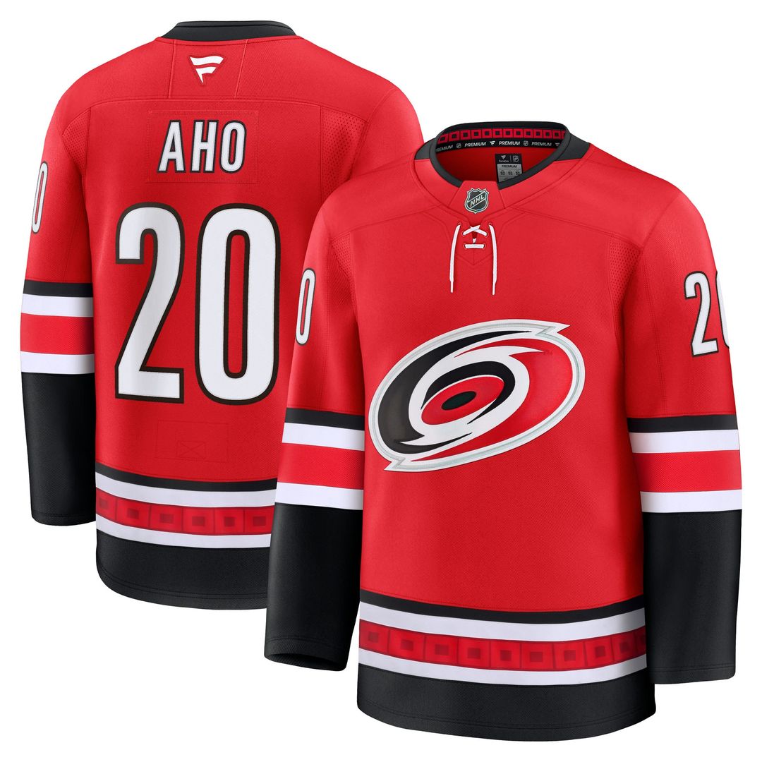 Sebastian Aho Carolina Hurricanes Fanatics Home Premium Jersey - Black