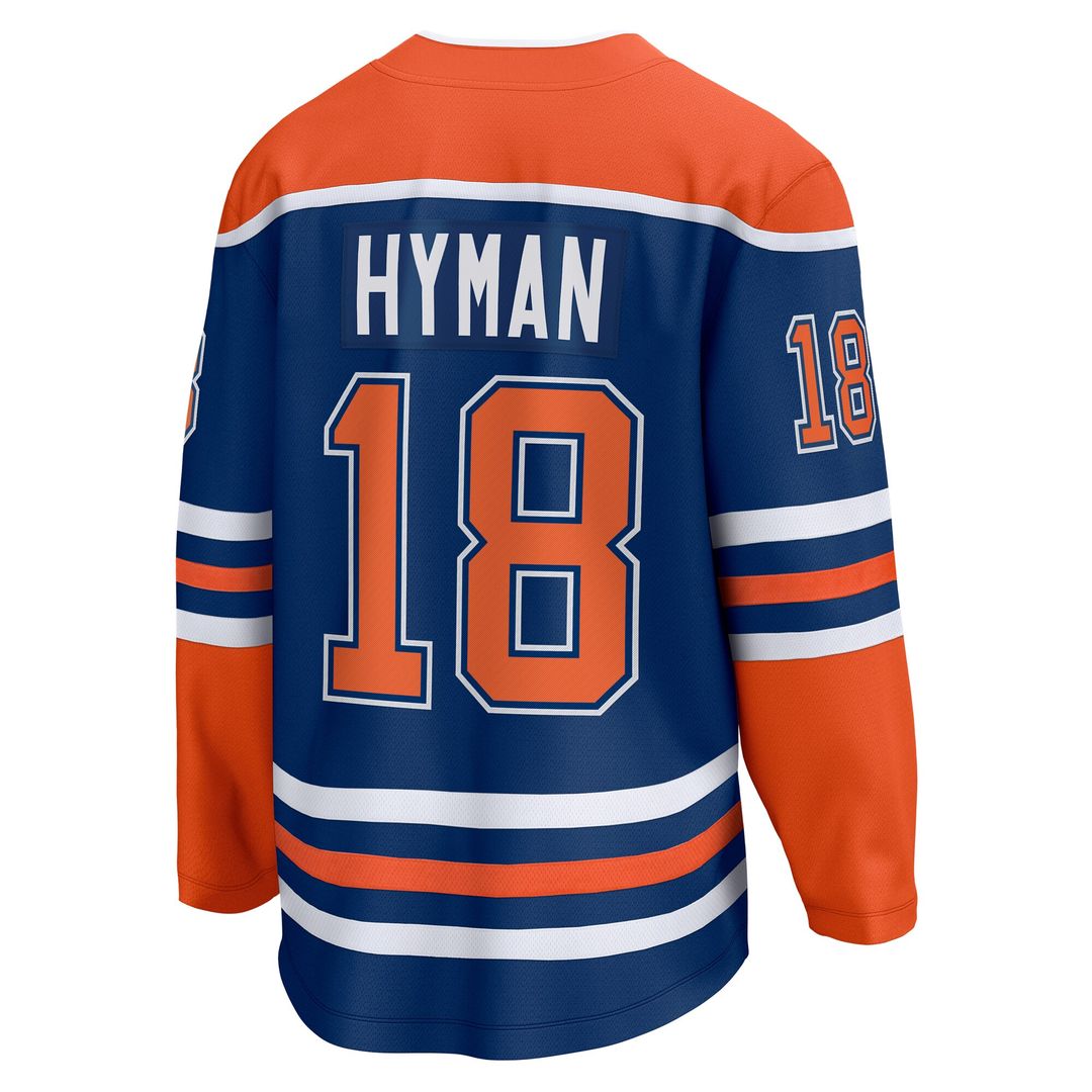 Zach Hyman Edmonton Oilers Fanatics Home Breakaway Player Jersey - Royal