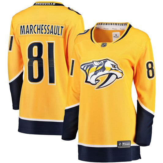 Jonathan Marchessault Nashville Predators Fanatics Women's Breakaway Jersey - Gold