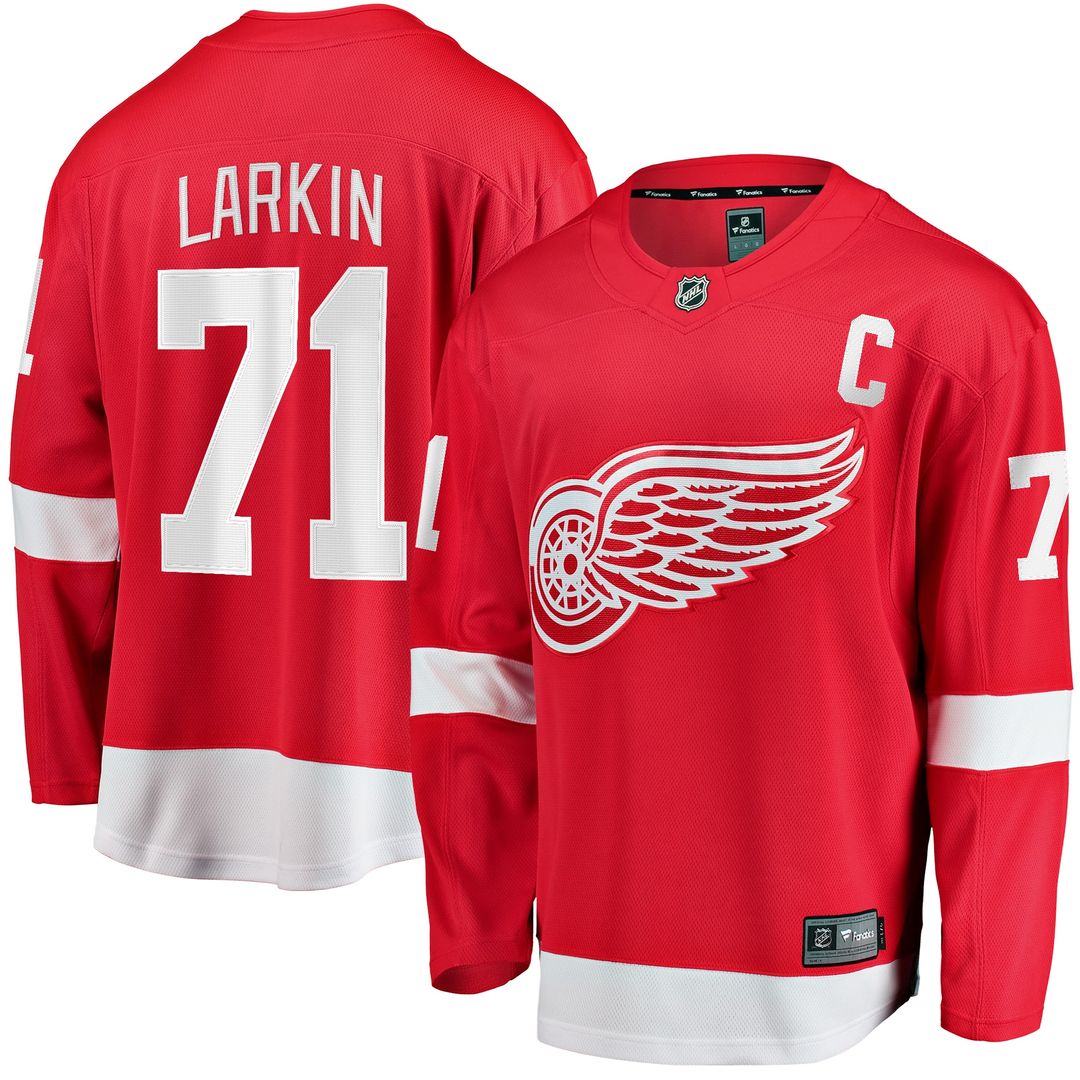 Dylan Larkin Detroit Red Wings Fanatics Branded Captain Home Breakaway Jersey - Red