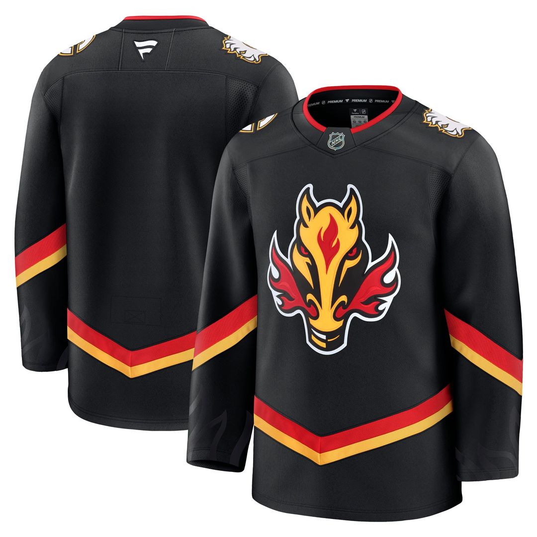 Calgary Flames Fanatics Away Premium Jersey - White
