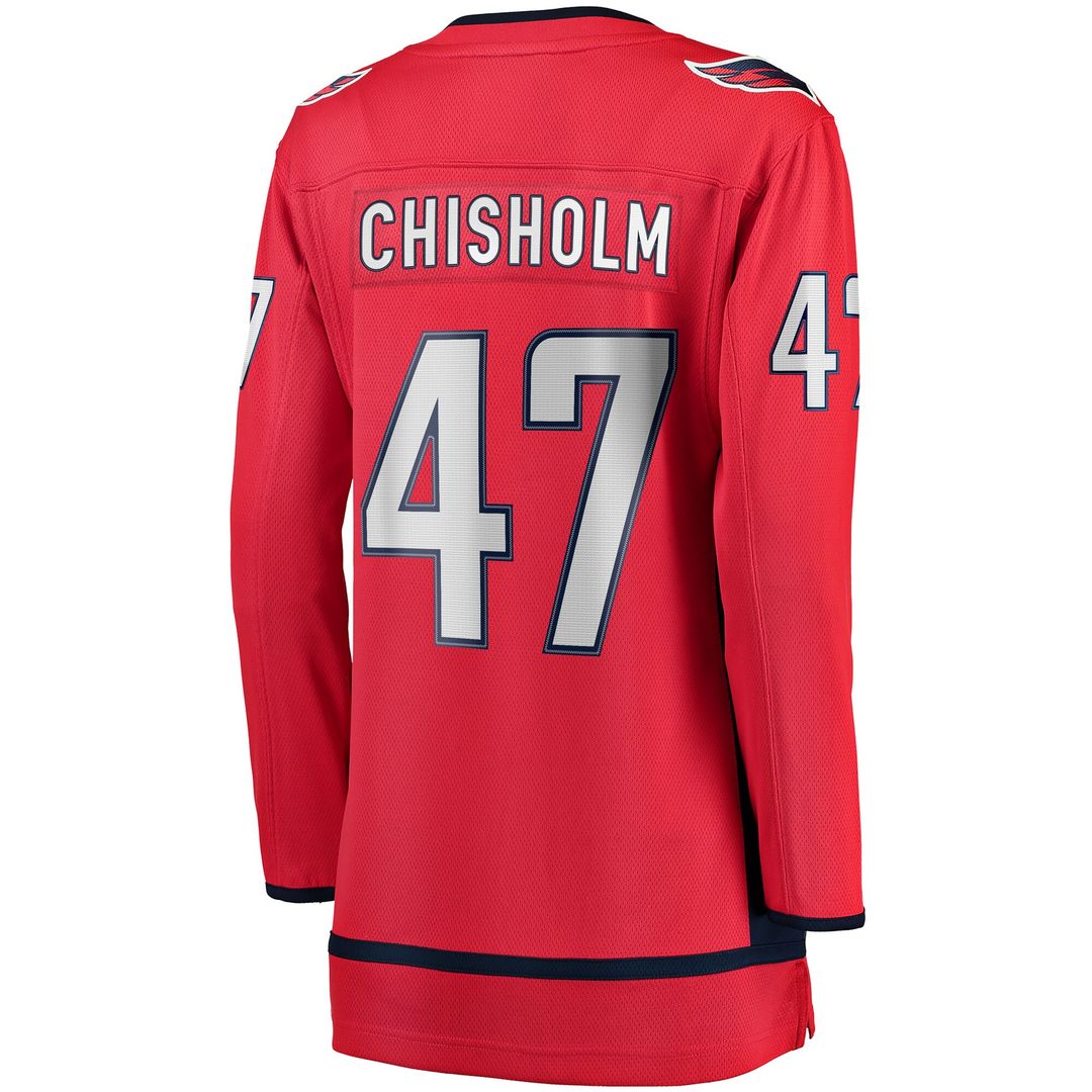 Declan Chisholm Washington Capitals Fanatics Women's Home Breakaway Jersey - Red