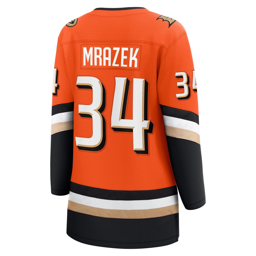 Petr Mrazek Anaheim Ducks Fanatics Women's Home Breakaway Jersey - Orange