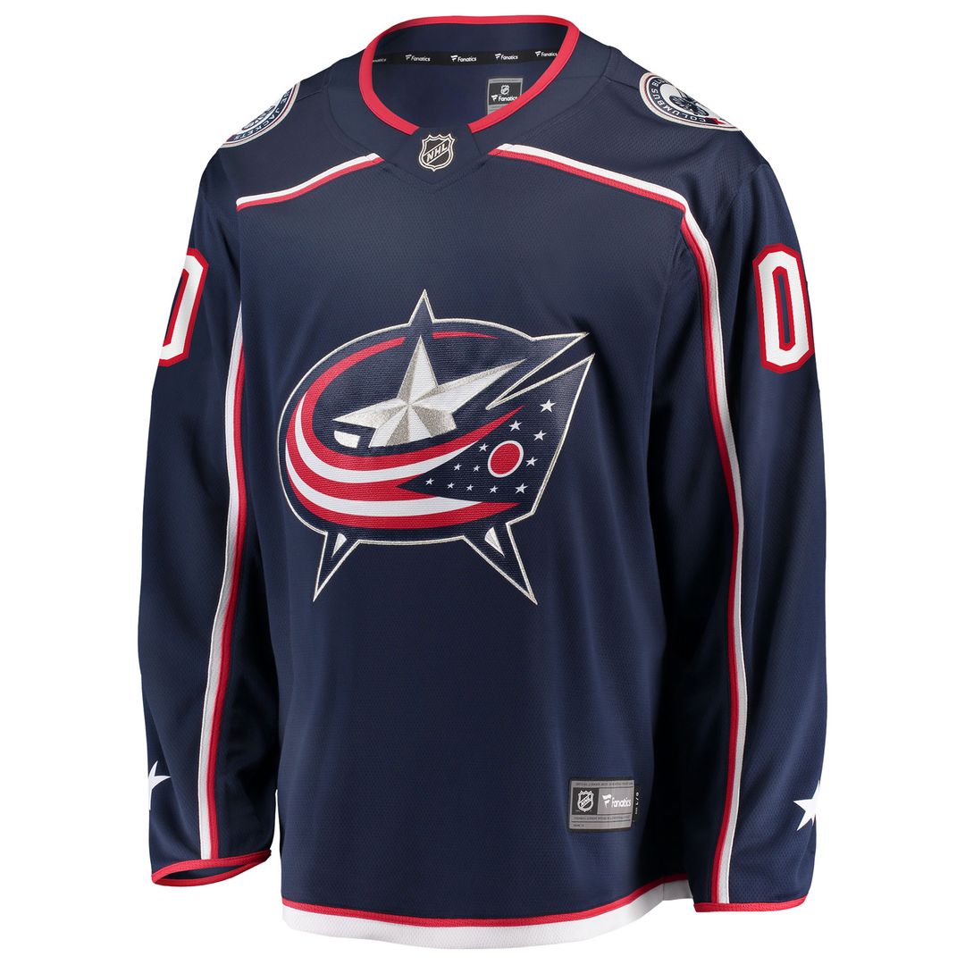 Columbus Blue Jackets Fanatics Home Breakaway Custom Jersey - Navy