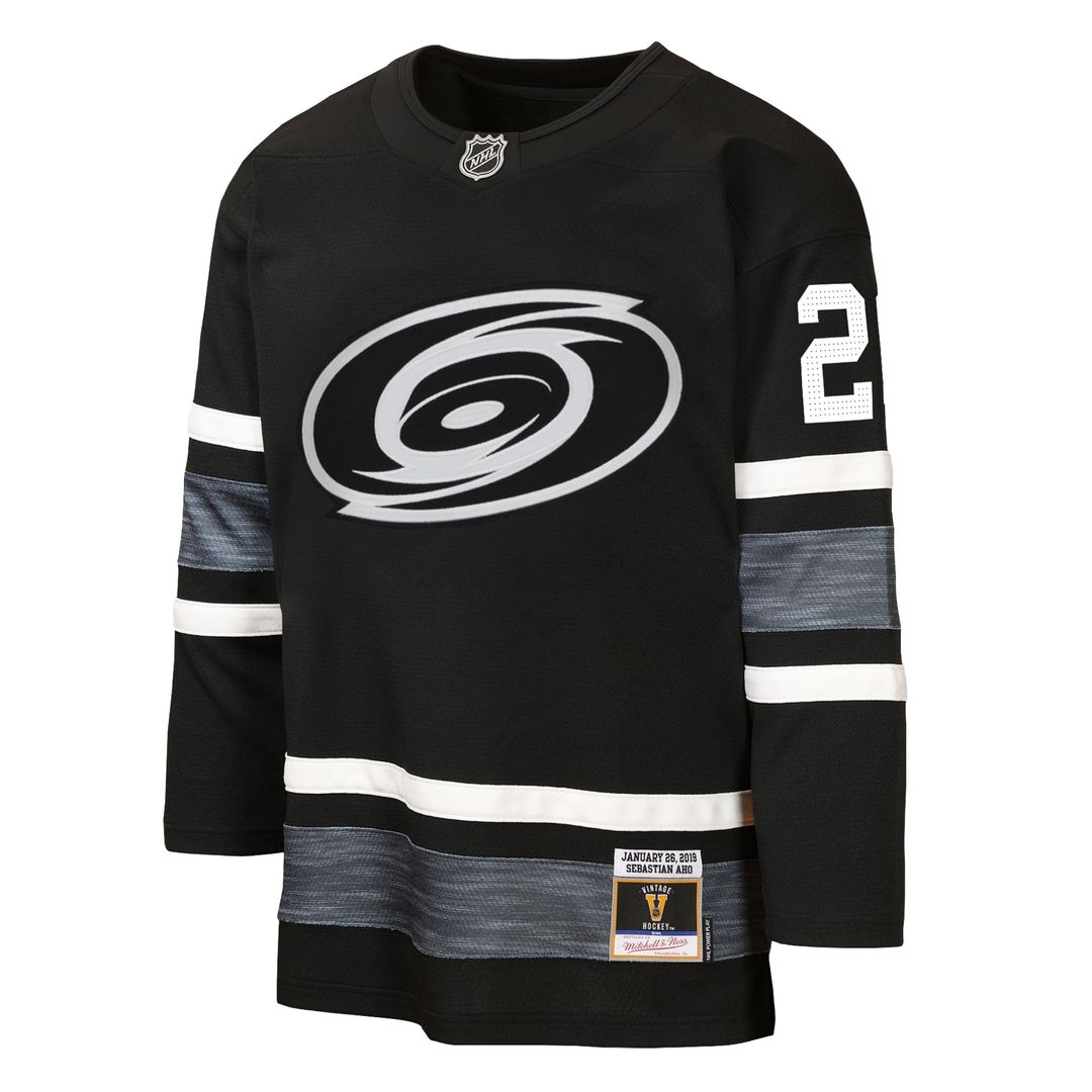 Sebastian Aho Carolina Hurricanes Mitchell & Ness Youth 2019 All-Star Game Power Play Jersey - Black