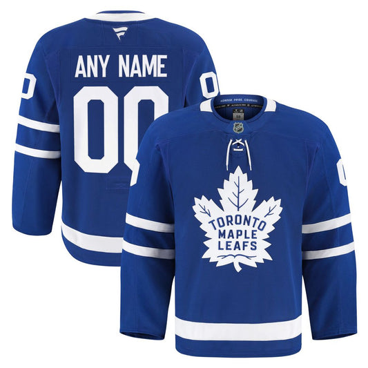 Toronto Maple Leafs Fanatics Home Authentic Pro Custom Jersey - Blue
