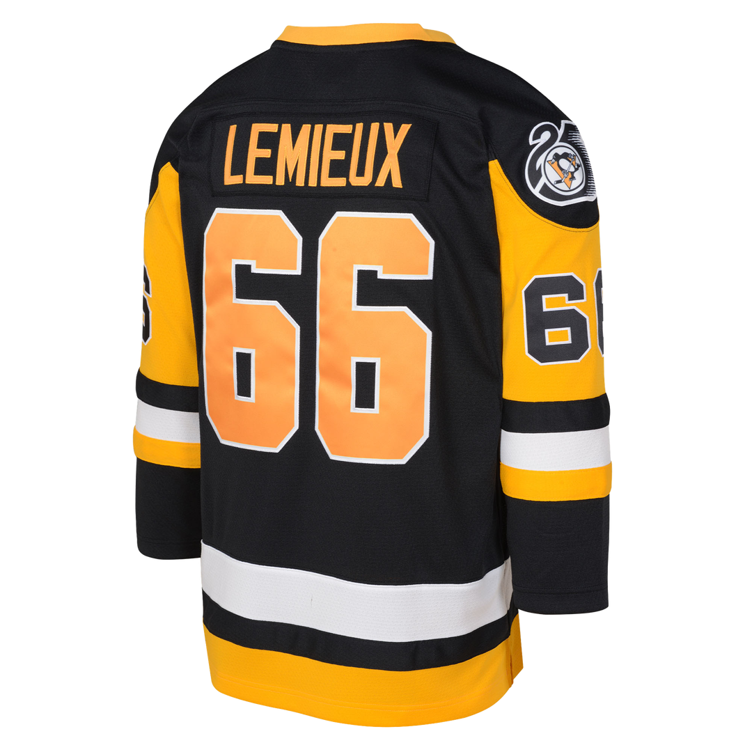 Mario Lemieux Pittsburgh Penguins Mitchell & Ness Preschool 1991/92 Blue Line 2.0 Player Jersey - Black