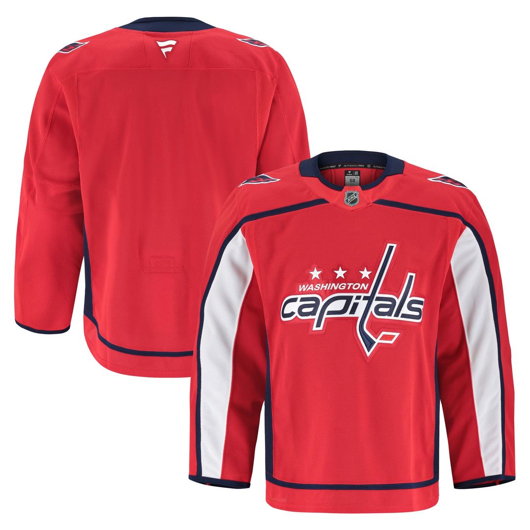 Washington Capitals Fanatics Home Authentic Pro Jersey - Red