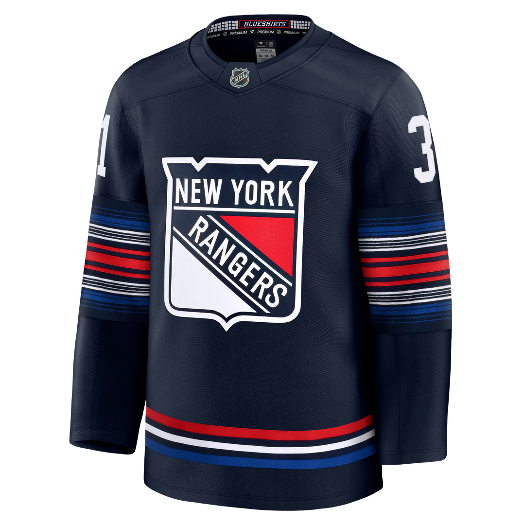 Igor Shesterkin New York Rangers Fanatics Alternate Premium Jersey - Navy