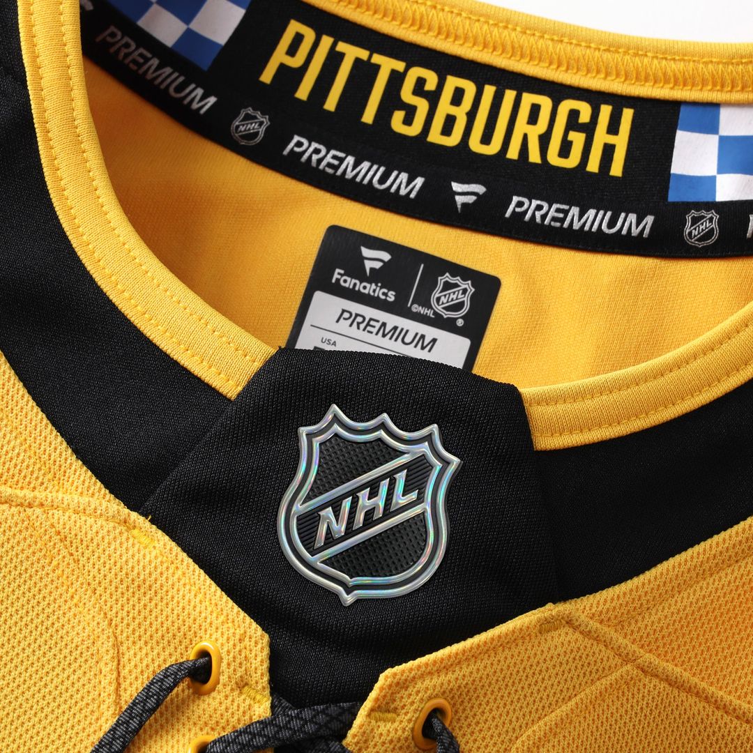 Pittsburgh Penguins Fanatics Alternate Premium Custom Jersey - Gold