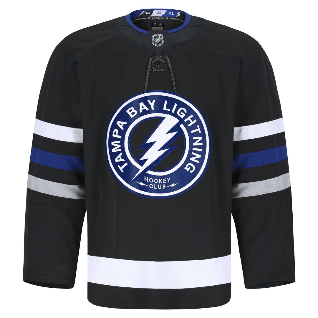 Tampa Bay Lightning Fanatics Alternate Authentic Pro Jersey - Black