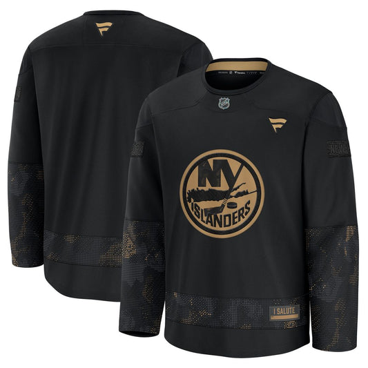 New York Islanders Fanatics 2024 Military Appreciation Practice Jersey - Black